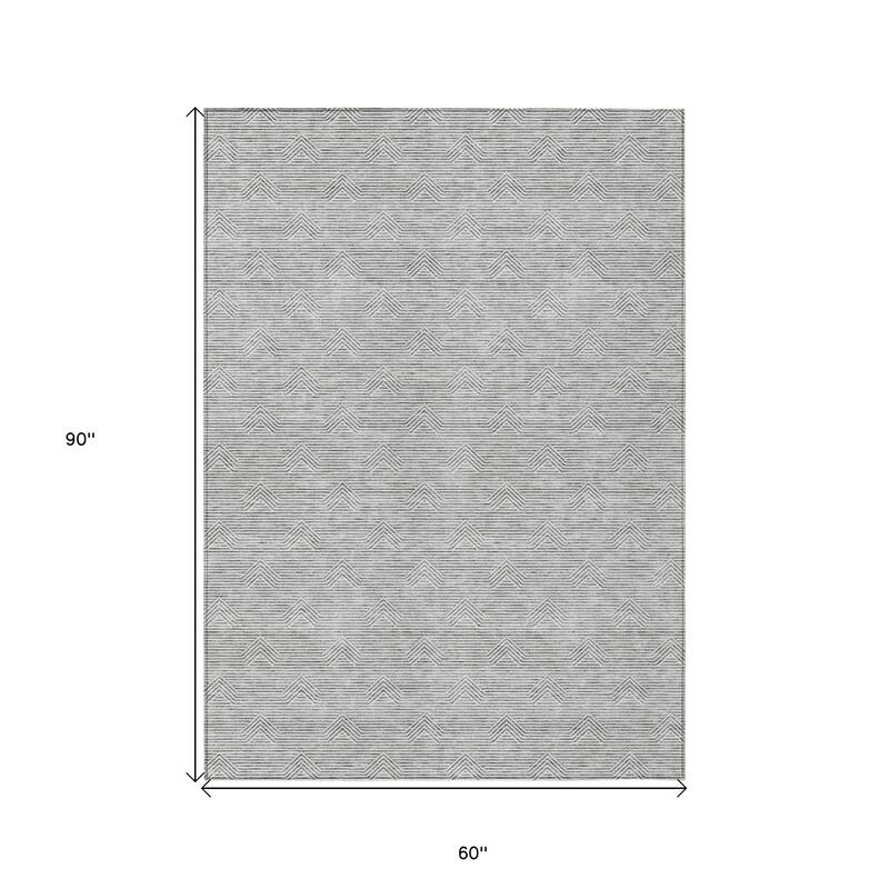 HomeRoots Geometric Transitional Rectangle Outdoor Rug