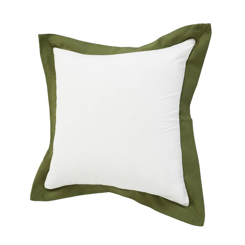 Sevita Flora Empire Bordered Throw Pillow