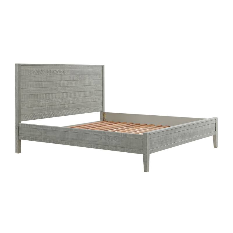 Arden 4-Piece Bedroom Set with King Bed, 2-Drawer Nightstand with Open Shelf, 5-Drawer Chest, 6-Drawer Dresser