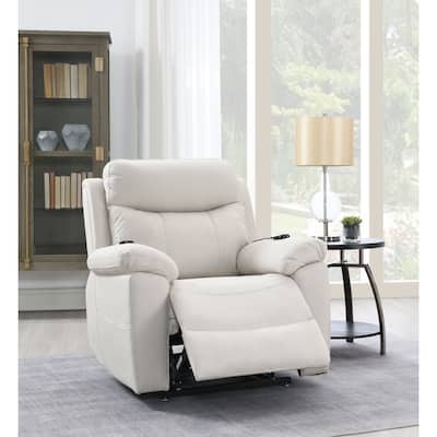 Muti-Functional Polished Microfiber Power Nirion Recliner with Lift, Heating & Massage Chair,