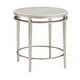 preview thumbnail 5 of 10, Egan Champagne Silver Finish Marble Top Table by iNSPIRE Q Modern