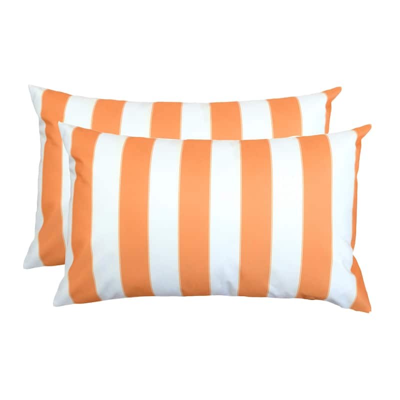 Olivia Striped Outdoor Throw Pillow