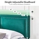 preview thumbnail 62 of 70, Kids Bed Frame, Height Adjustable Upholstered Bed, Twin Size Bed Set of 2