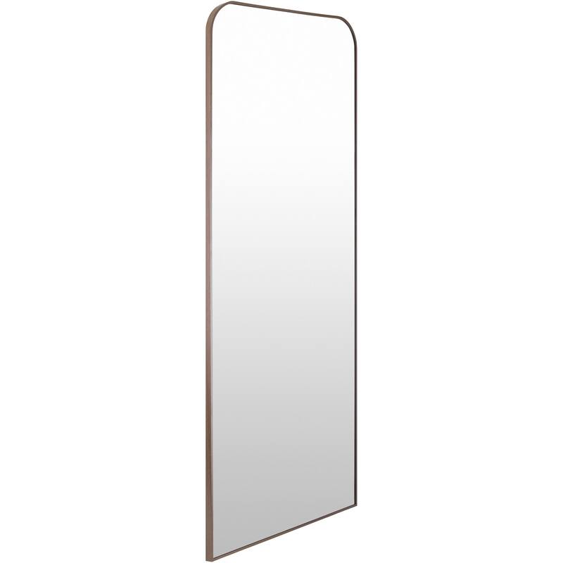 Livabliss Aranya Modern Aluminum Full Length Squared Arch Mirror - 67"H x 28"W x 1"D