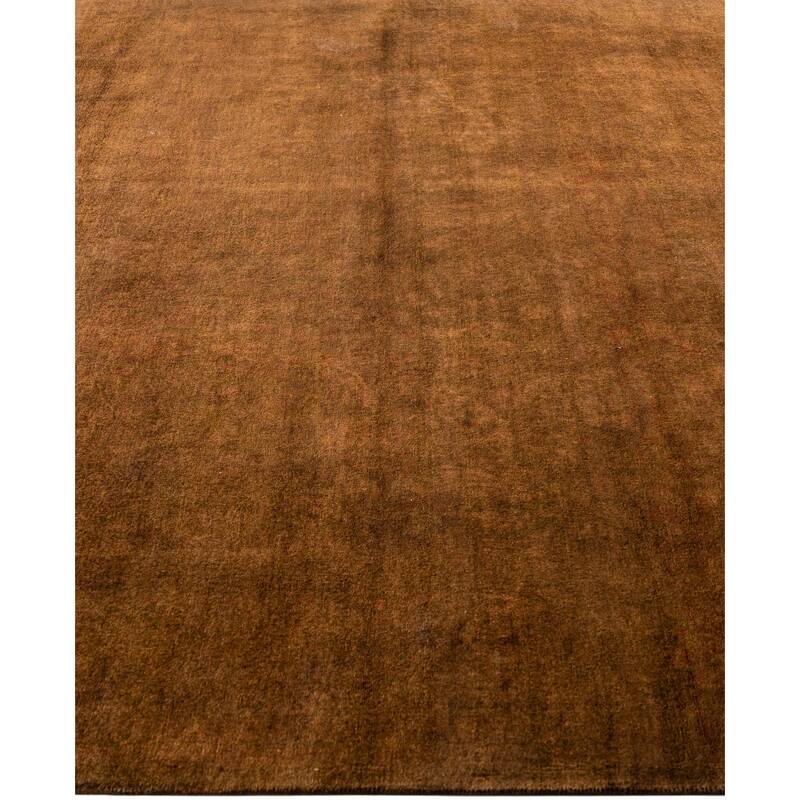 Overdyed One-of-a-Kind Hand-Knotted Area Rug - Brown - 6' 1" x 9' 1"
