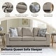 preview thumbnail 3 of 9, Signature Design by Ashley Deltona Parchment Queen Sofa Sleeper - 85" W x 38" D x 37" H