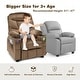 preview thumbnail 9 of 38, Gymax Kids Youth Recliner Chair Velvet Fabric w/Cup Holder & Side