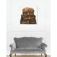 preview thumbnail 1 of 11, Oliver Gal 'sleeping POODLE' Dogs and Puppies Wall Art Print on Premium Canvas - Brown 30 x 30