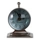 preview thumbnail 22 of 28, Metal Glass Desk Clock with Glass Lens and Roman Numerals Face on Base - 5" x 5" x 7"