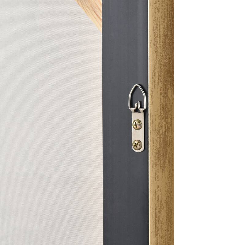 Elk Home Bowie Bloom Gray Fabric 23.5 Inch Wide Wall Art