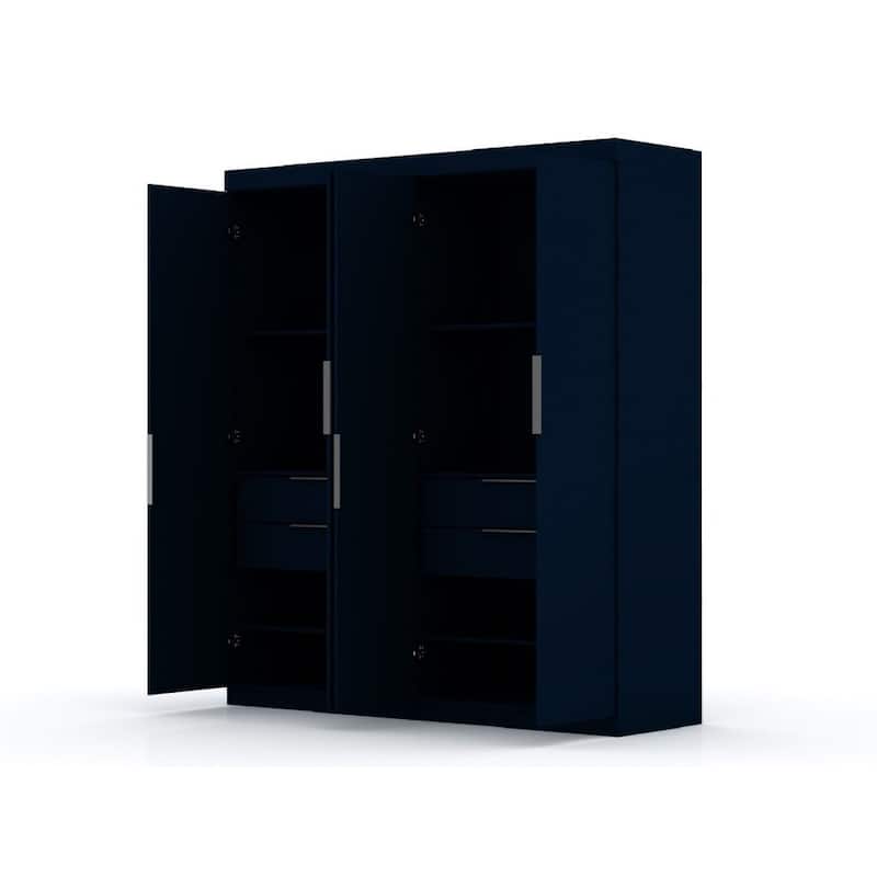 Manhattan Comfort Mulberry 9-Piece Wardrobe Closet