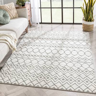 Well Woven Antalia Hira Moroccan Trellis Geometric Pattern Area Rug
