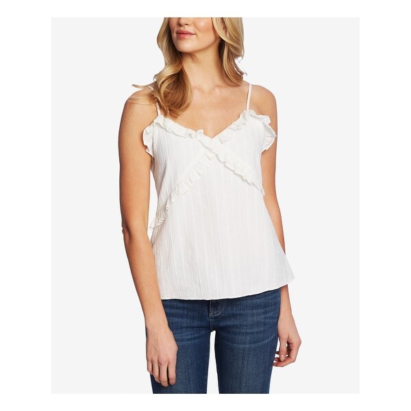 ivory chiffon tank top