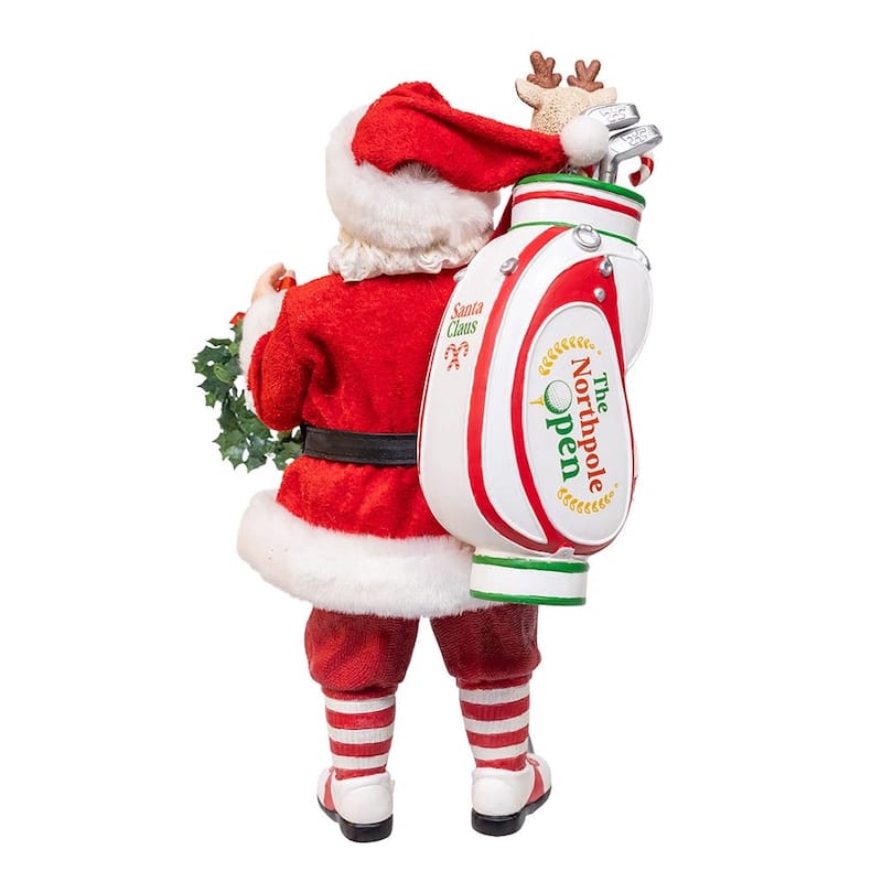 Kurt Adler 10.5-Inch Fabriche Golf Santa