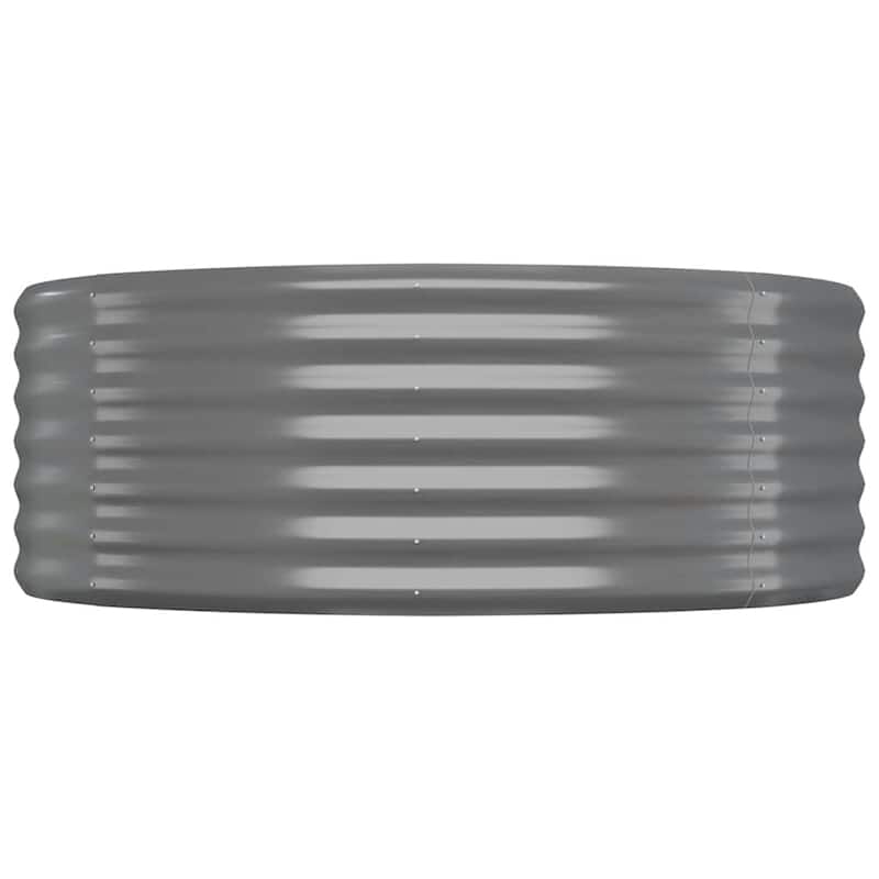 vidaXL Garden Raised Bed Patio Outdoor Raised Planter Box Powder-coated Steel