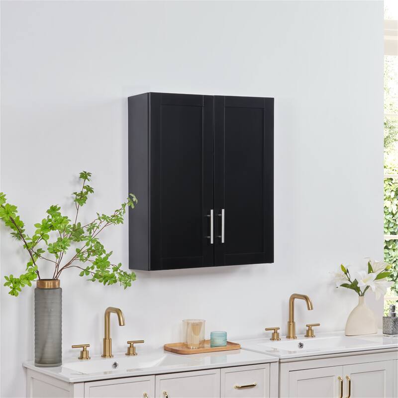 Elegant Wall-Mounted Cabinet with Adjustable Doors