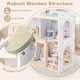 preview thumbnail 8 of 8, Costway Kids Wooden Dollhouse 4-Story Modern Doll House with 33Pcs - as pic shows - See Details