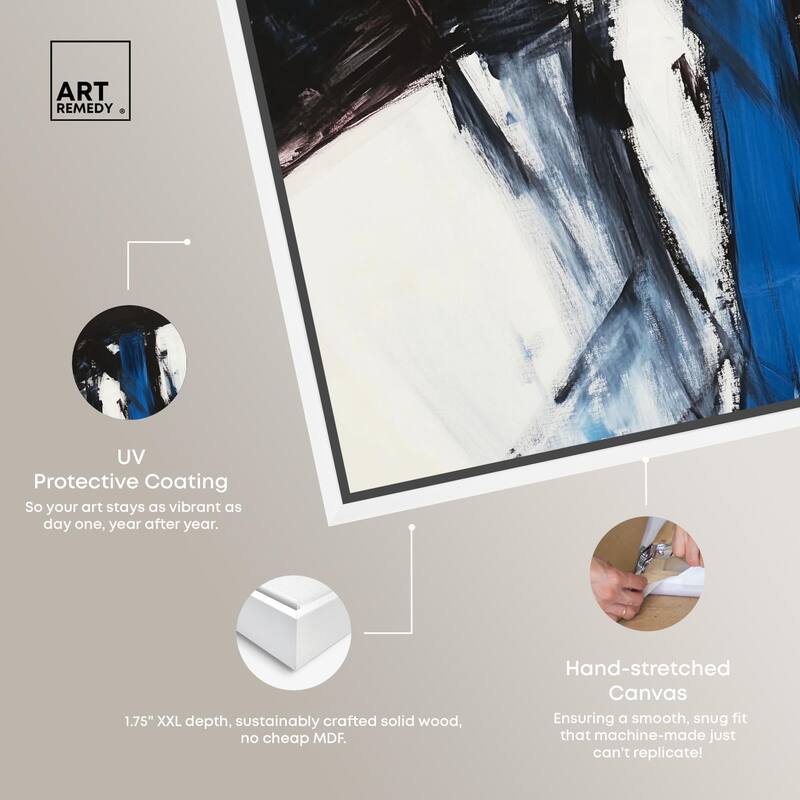 Blue Streak I Canvas by Art Remedy