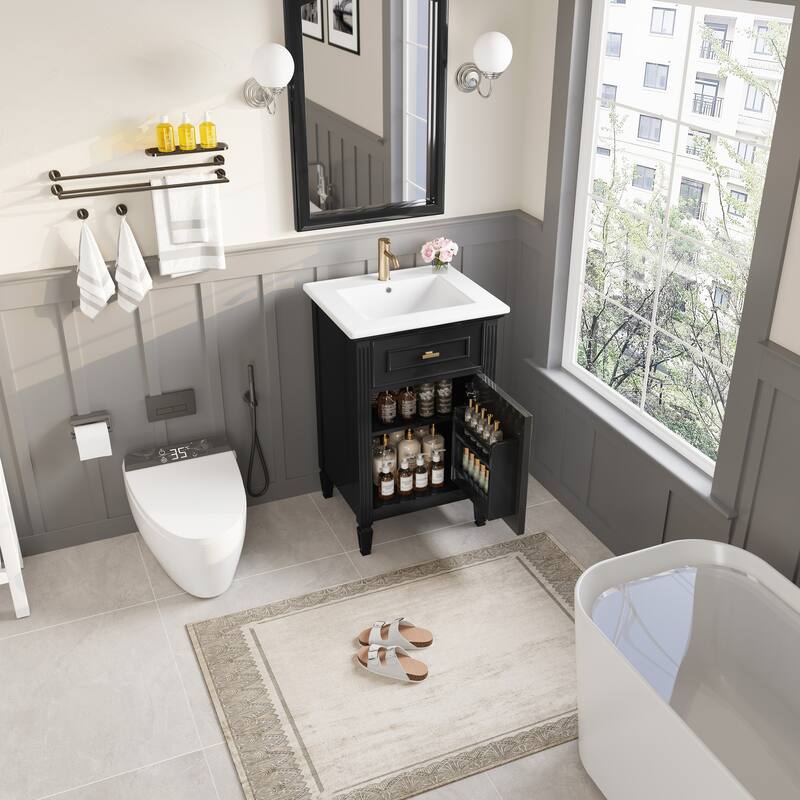 Modern Bathroom Vanity with Functional Storage and Stylish Design
