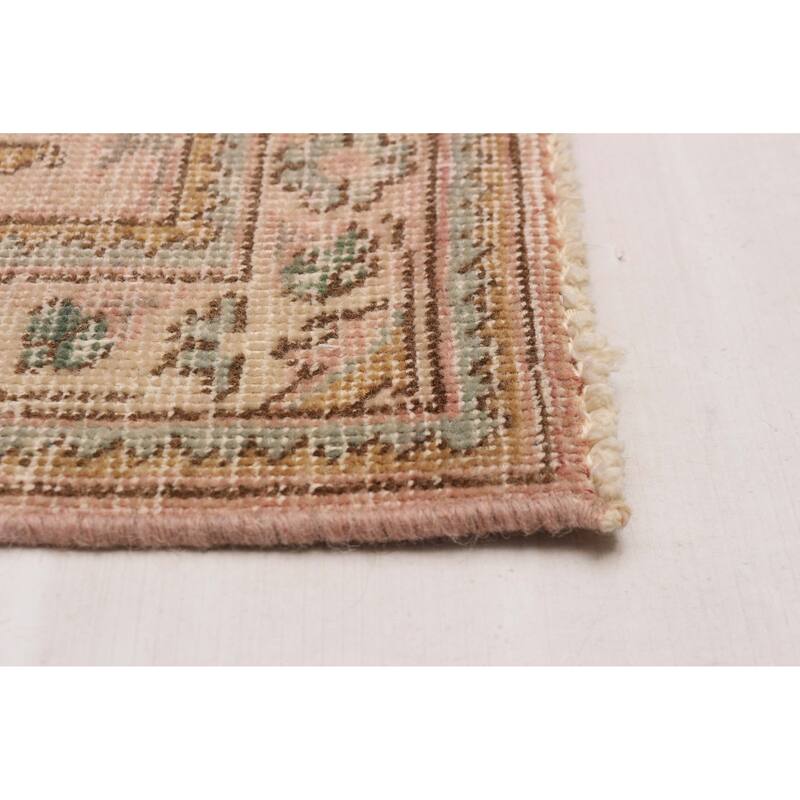 ECARPETGALLERY Hand-knotted Antalya Vintage Salmon Wool Rug - 8'2 x 10'11