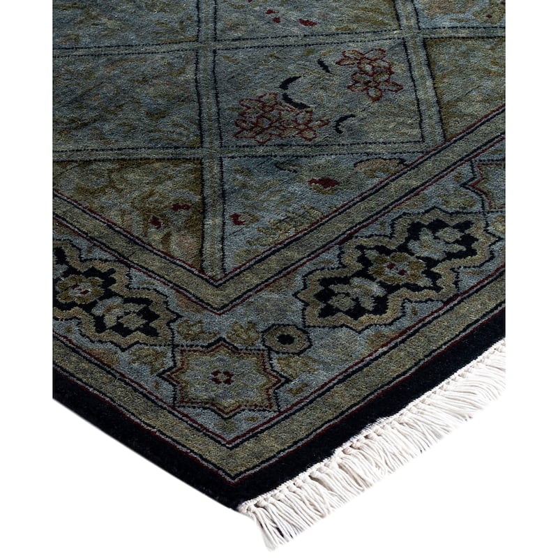 Overdyed One-of-a-Kind Hand-Knotted Area Rug - Gray - 2' 1" x 3' 7"