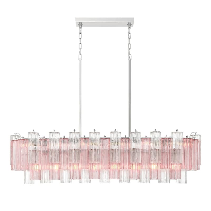 Crystorama Lighting Group ADD-317-SP Addis 14 Light 52" Wide Linear