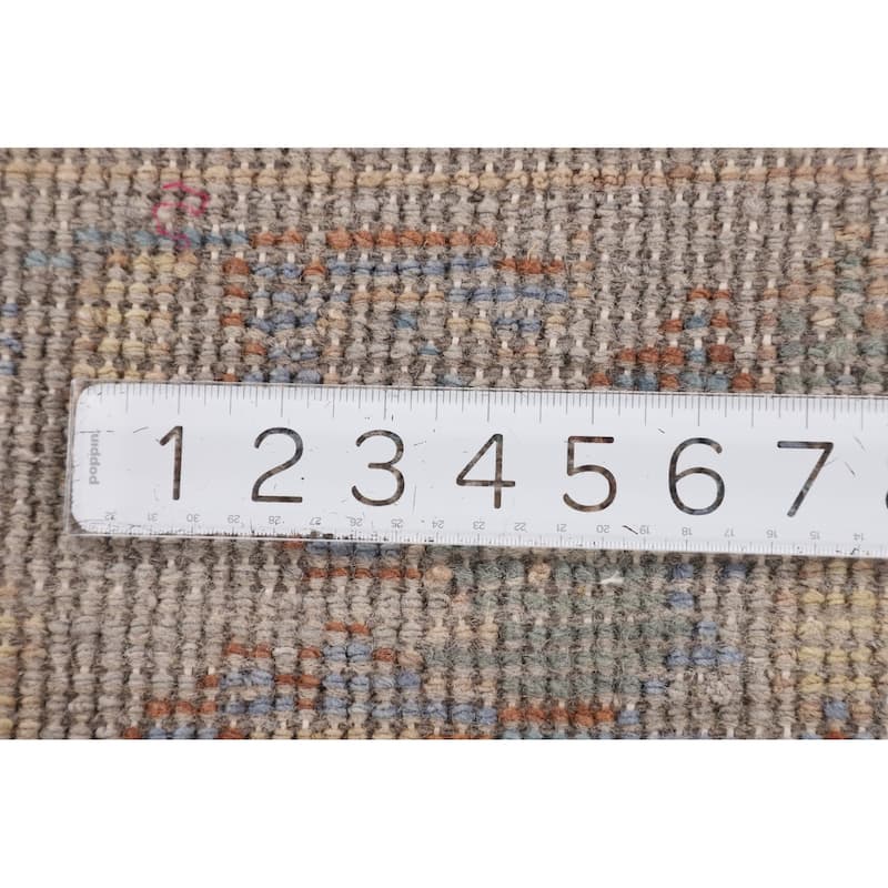 Heriz-Serapi Oriental Octagon Rug Hand-Knotted Wool Carpet - 5'11" x 5'10"