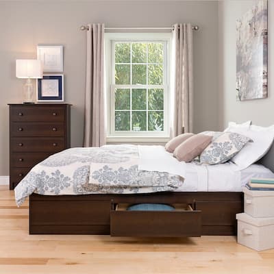 Espresso Queen Mate's 6-drawer Platform Storage Bed