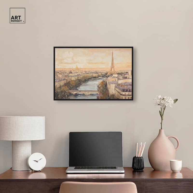 Sunrise Paris Canvas by Art Remedy