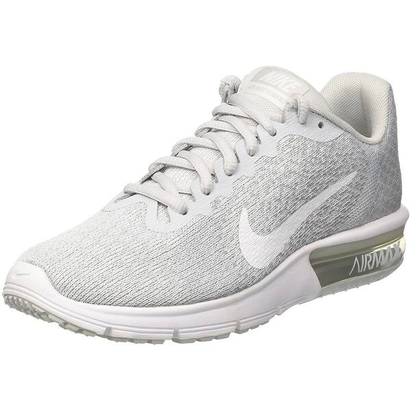 Shop Nike Air Max Sequent 2 Pure Platinum White Wolf Grey Women S