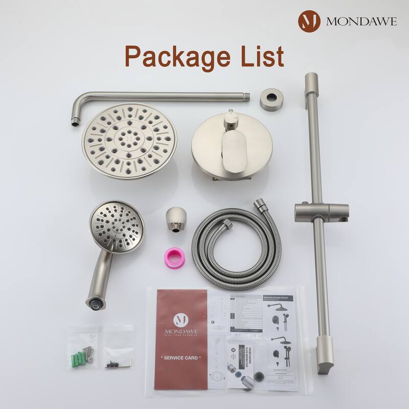 Retro Series 8 in. Rain Wall Mount Dual Shower Heads with 1.8 GPM