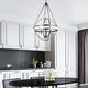 preview thumbnail 15 of 18, Crystal Orb Pendant Light Bohemian 4-Light Oil Bronze or Silver Luxury Chandelier Oil Bronze