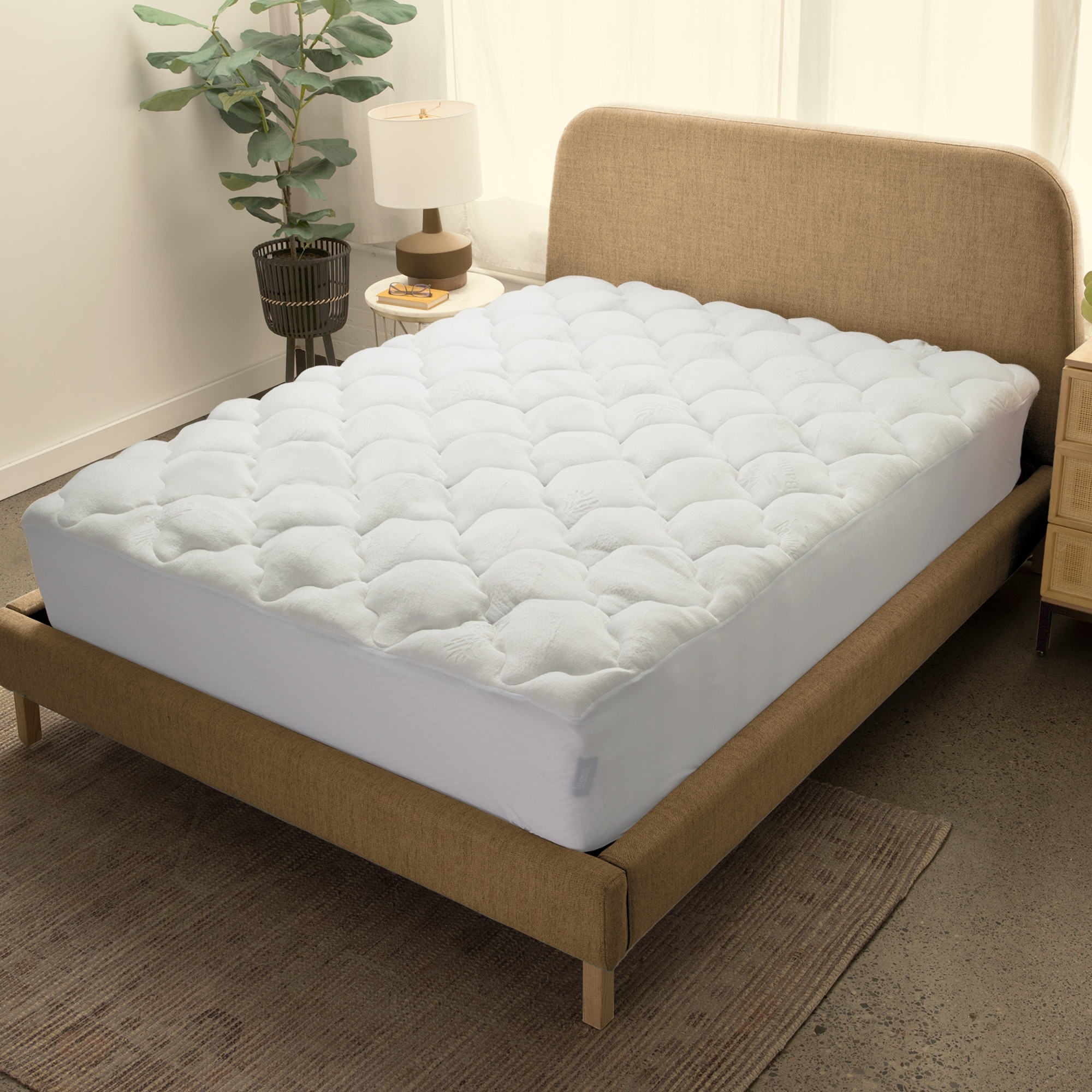 Cheer Collection All Season Plush Rayon from Bamboo Mattress Pad