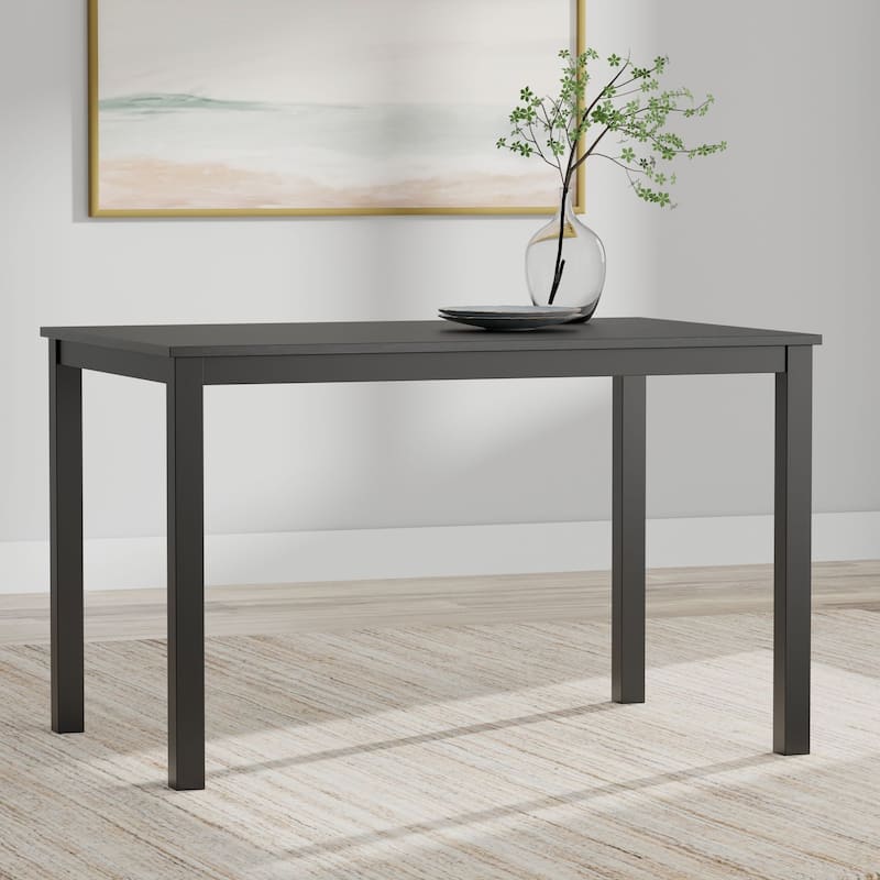 3-Piece Dining Set, 48" Rectangle Wood Table and Double X-Back Chairs