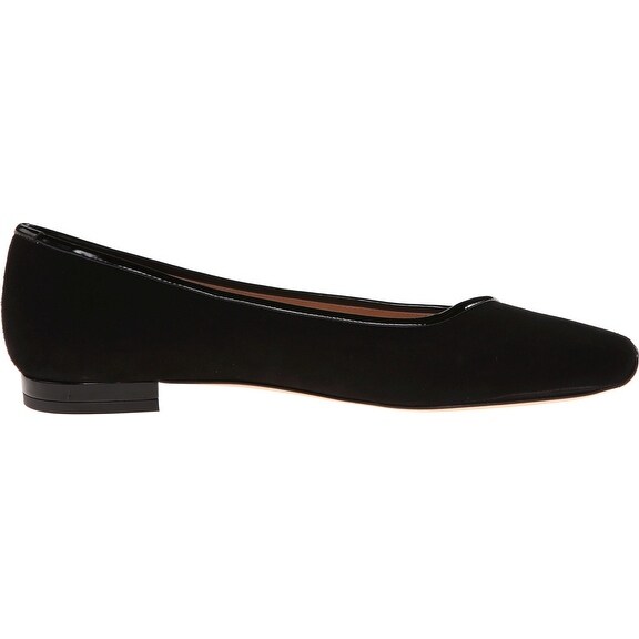 french sole black ballet flats