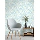 preview thumbnail 3 of 3, Arm of Casso Multi Cool Floral Sequence Peel & Stick Wallpaper