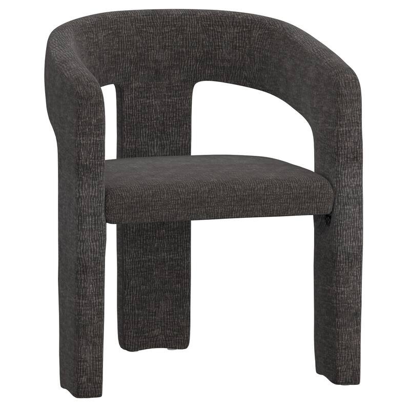 Modern Fabric Dining Chair, Set of 2 - Charcoal