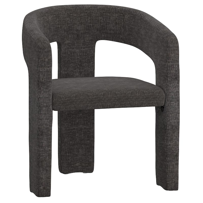 Modern Fabric Dining Chair, Set of 4 - Beige - Charcoal
