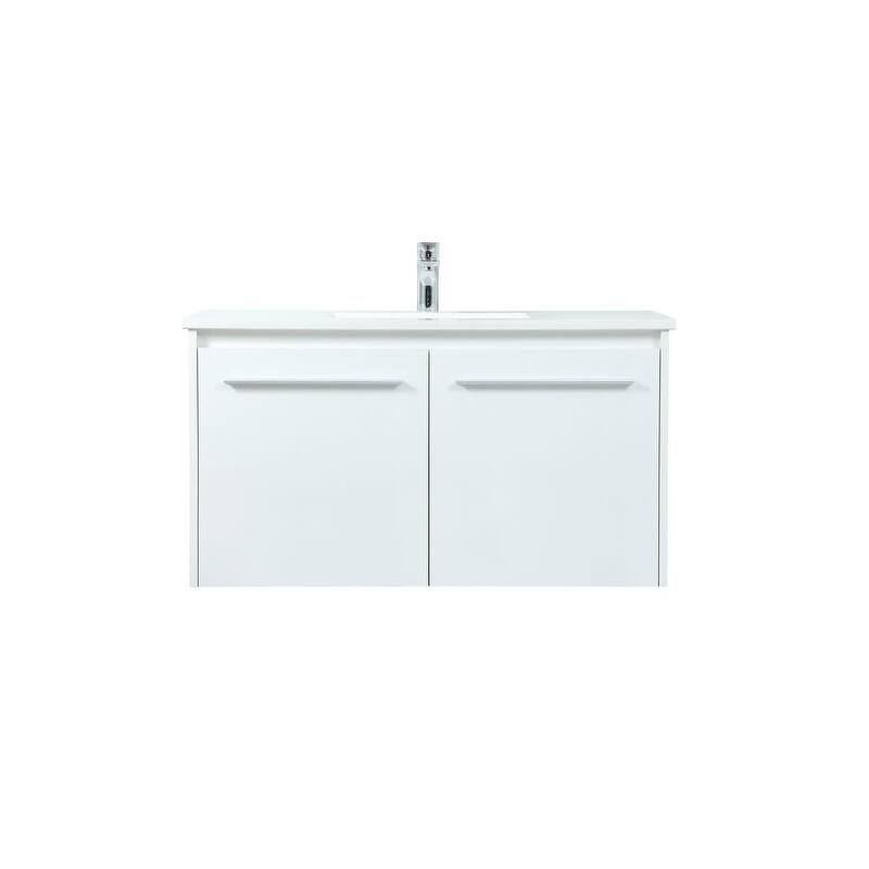 Elegant Lighting VF44536M Penn 36" Wall Mounted Single Basin Vanity