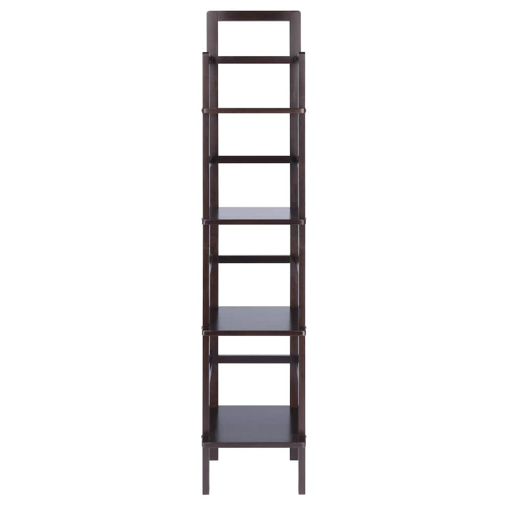 4 Tier Narrow Tall Storage Shelf Rack - 70.75" - Coffee Brown