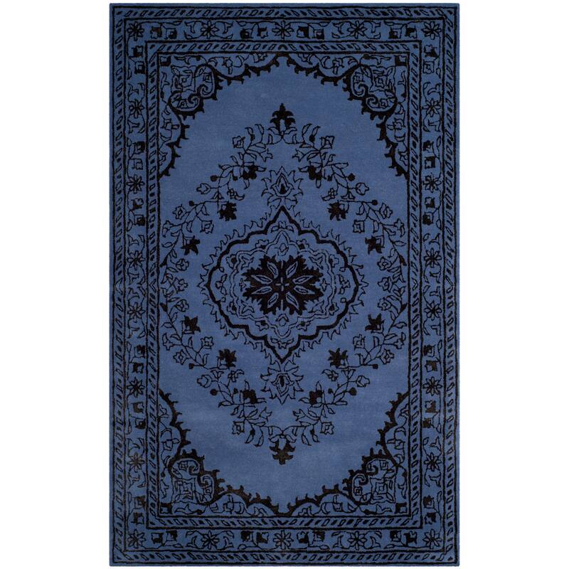 SAFAVIEH Handmade Glamour Gudmundina Modern Viscose Rug - 5' x 8' - Purple