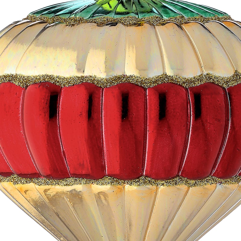 4" Shatterproof Plastic Finial Ornament Box of 3