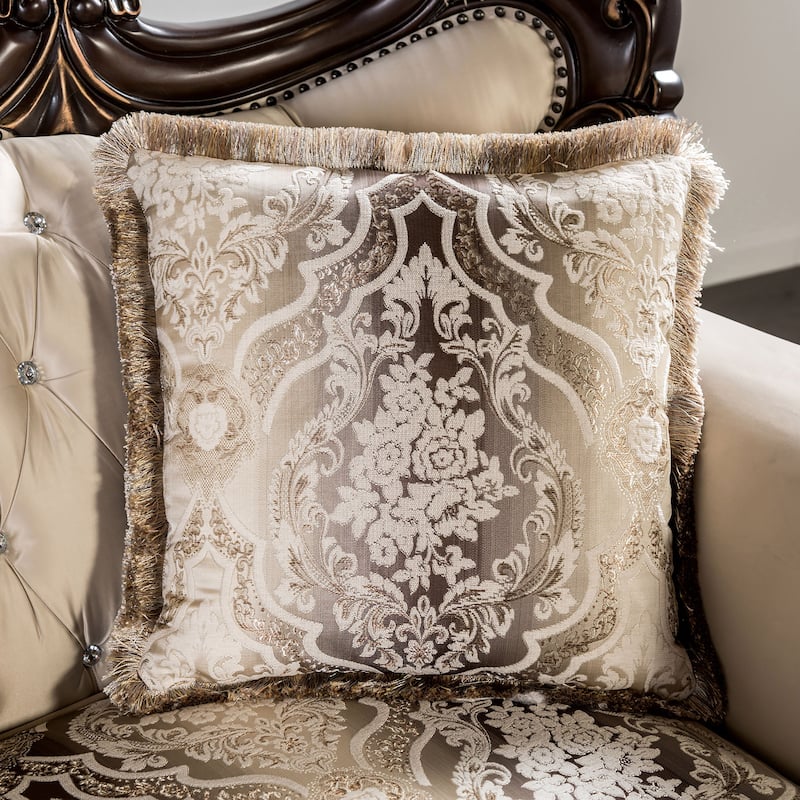 Furniture of America Wasing Traditional Formal Tufted Back Loveseat