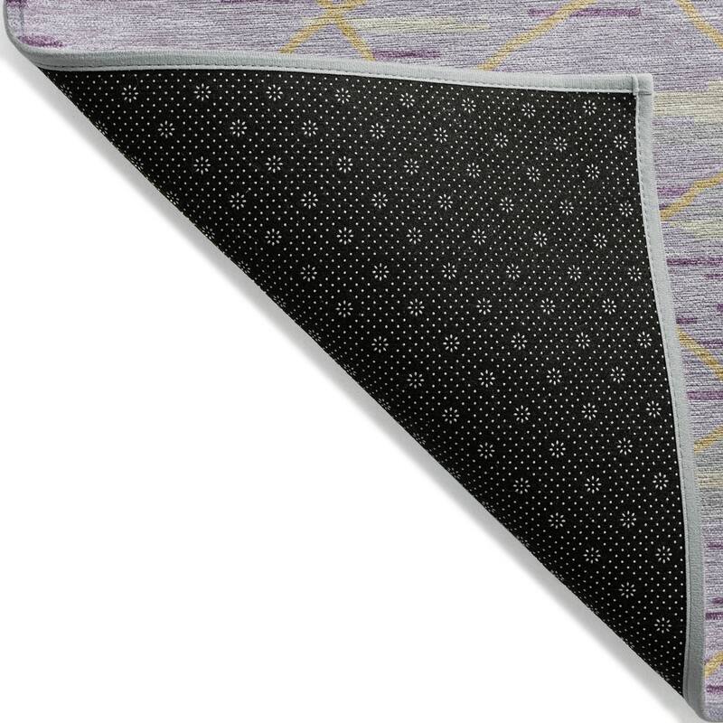 Machine Washable Indoor/ Outdoor Modern Global Chantille Rug
