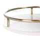 preview thumbnail 39 of 55, SAFAVIEH Iva 17.7-Inch Swivel 3-Tier Metal Bar Cart - 29.53" W x 17.72" L x 32.76" H