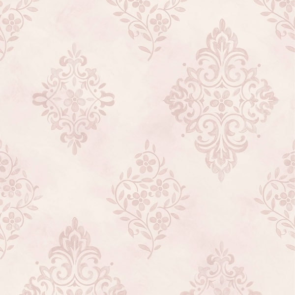 slide 2 of 4, Shabby Chic by Rachel Ashwell Diamond Motif Pink Wallpaper