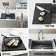 preview thumbnail 7 of 28, VIGO Mercer Single Bowl Stainless Steel Undermount Kitchen Sink with Accessories