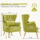 preview thumbnail 9 of 65, HOMYKA Modern Wingback Arm Chair Upholstered Accent Chair Set of 2
