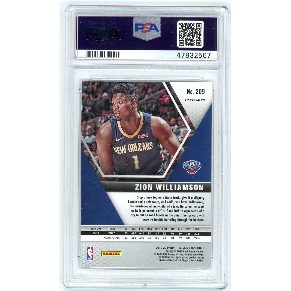 Zion Williamson prizm RC【PSA９MINT】 PSA 9 Mint 2019 Panini Chronicles ZION WILLIAMSON | eBay