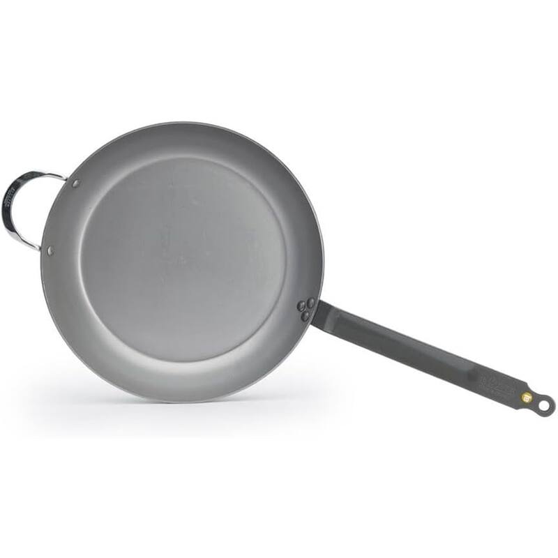 De Buyer 5610.36 Mineral B Round Carbon Steel Fry Pan, 14.2-Inch